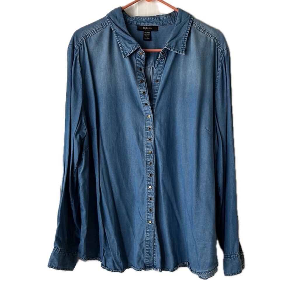 Style & Co Button Down Top